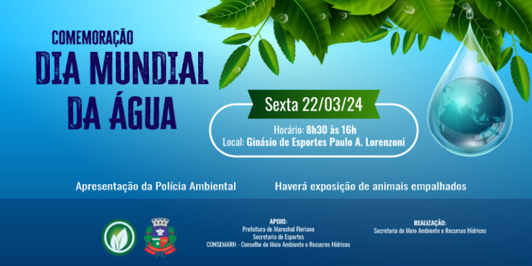 Leia mais sobre o artigo Marechal Floriano: Dia Mundial da Água tem ações em Marechal Floriano