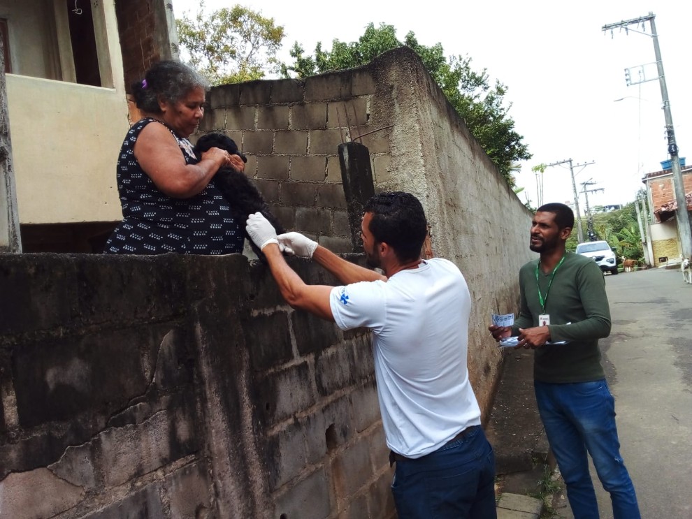Leia mais sobre o artigo Anchieta segue vacinando cães e gatos contra a raiva, de casa em casa