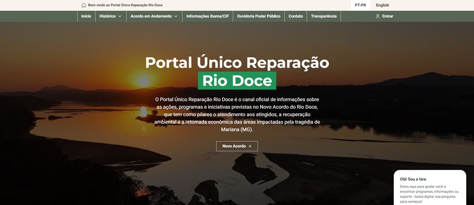 Leia mais sobre o artigo Governo do Estado lança o Portal Único do Rio Doce