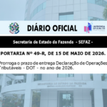 Declaração de Obrigações Tributárias pode ser entregue até o dia 31 de maio